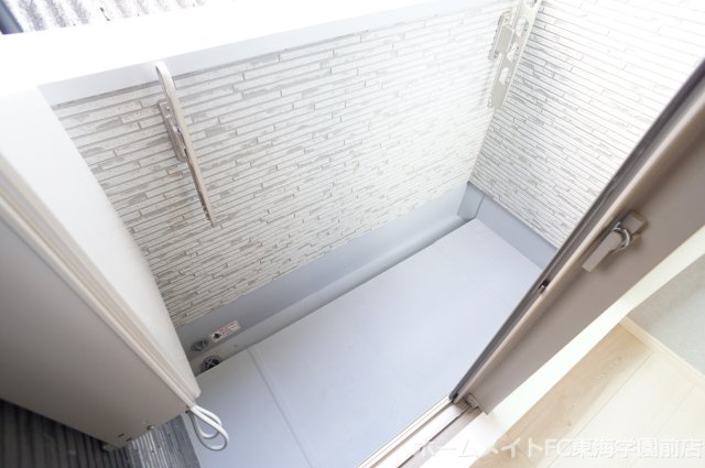 熊本市東区京塚本町のアパートのバルコニー