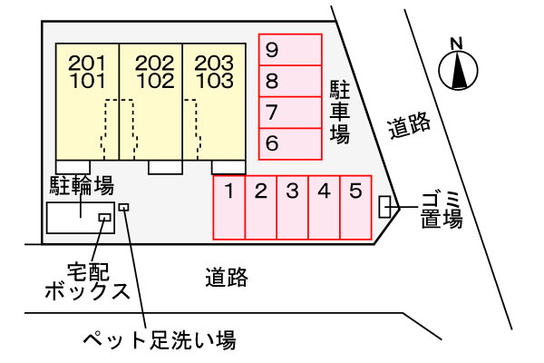 コリナ　ノルテの区画図