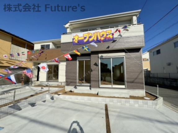 三郷市戸ケ崎1丁目　新築戸建　全2棟　2号棟の外観|三郷市戸ケ崎1丁目・全2棟！完成済みにつき内覧可能です！！