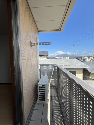 シャーメゾン大山A棟のバルコニー