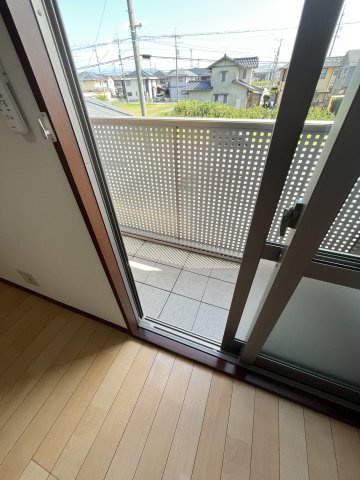 シャーメゾン大山A棟のバルコニー