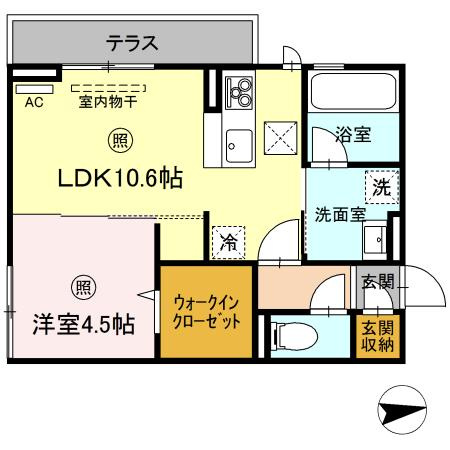 グランプレミア新開の間取り