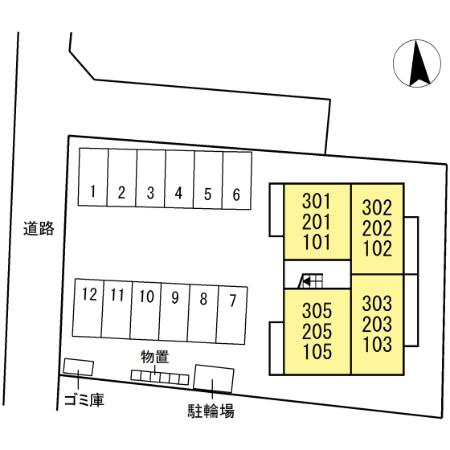 グランプレミア新開の区画図