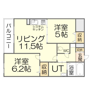 【間取り】 | 8 3W2(a) HACHI SANWESTNY