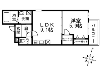 【間取り】 | チェリーブロッサムⅤ番館