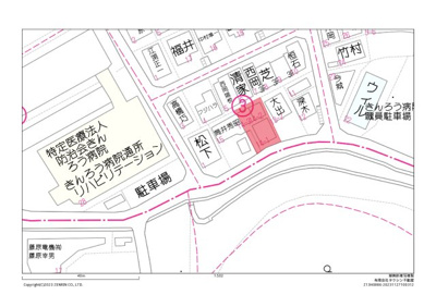 【地図】 | 売地　高知市薊野北町3丁目　＠20.66