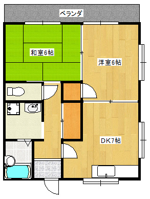 【間取り】 | 第ニメゾン但馬