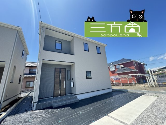 新築　高崎市新保田中1期　3号棟の外観|現地写真　完成しました！ご内覧等、お気軽にお問合せください♪　
