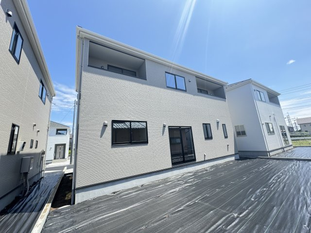 新築　高崎市新保田中町1期　4号棟の外観|現地写真　完成しました！ご内覧等、お気軽にお問合せください♪　
