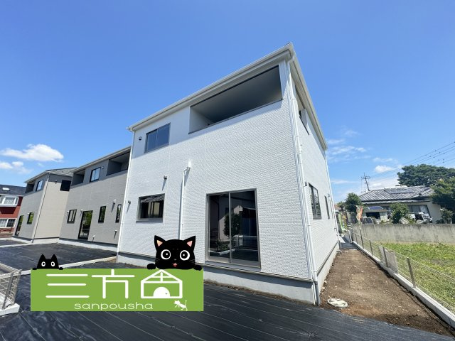 新築　高崎市新保田中町1期　5号棟の外観|現地写真　完成しました！物件のご内覧等、お気軽にお問合せください♪　
