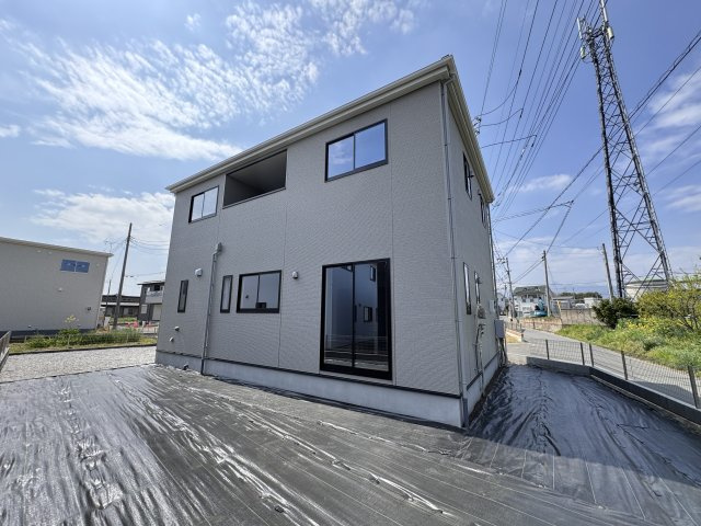 新築　高崎市足門町5期　1号棟の外観|現地写真　完成しました！ご内覧等、お気軽にお問合せください♪　
