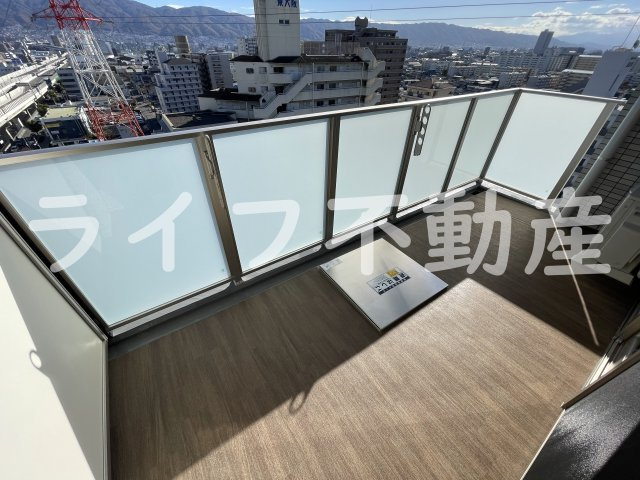 プレジオ荒本新町のバルコニー|落ち着いた時間を過ごせるバルコニーです