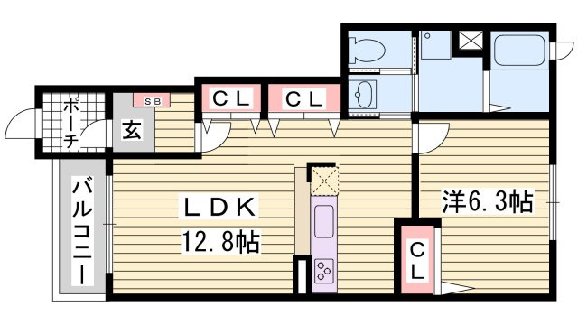 ミルト　アンジュⅡの間取り