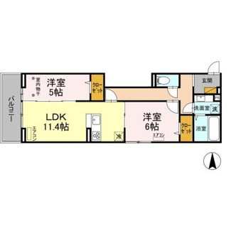 【間取り】 | Noble FerroA棟