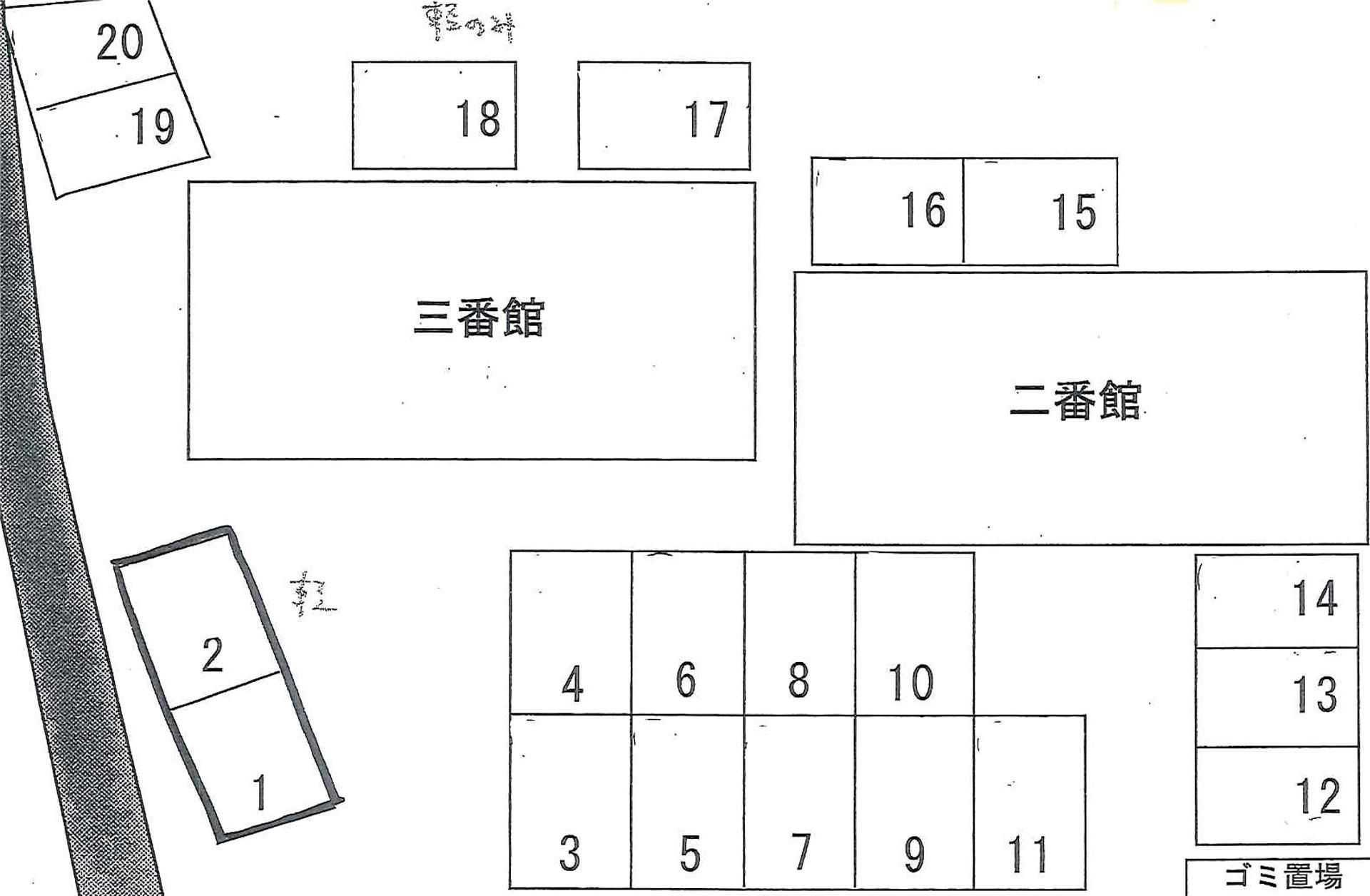 ルネス荒木二番館の地図
