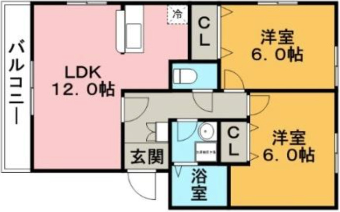 ルネス荒木二番館の間取り