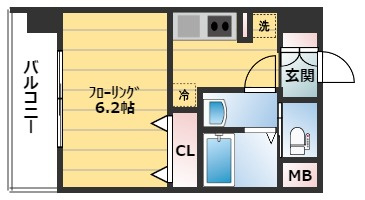 プレサンス京都室町通紫水の間取り
