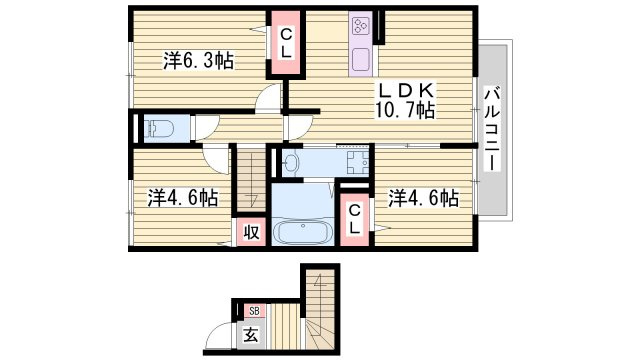 アルコバレーノⅧの間取り