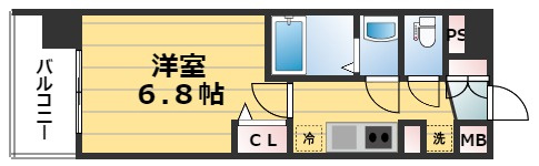 プレサンス京都室町通紫水の間取り