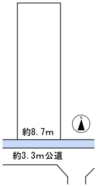 ６２２１２　岐阜市柳津町下佐波土地の区画図