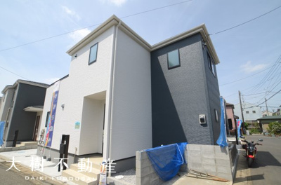 【外観】 | 海老名市大谷南4丁目　新築戸建て　全６棟　【仲介手数料無料】 | 建物完成しました！！内見可能です♪