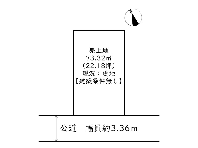 姫路市飾磨区都倉３丁目／売土地の土地図