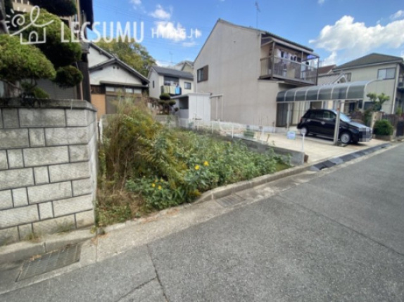 姫路市飾磨区都倉３丁目／売土地の前面道路含む現地写真
