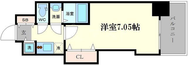 ラグゼ天神橋の間取り