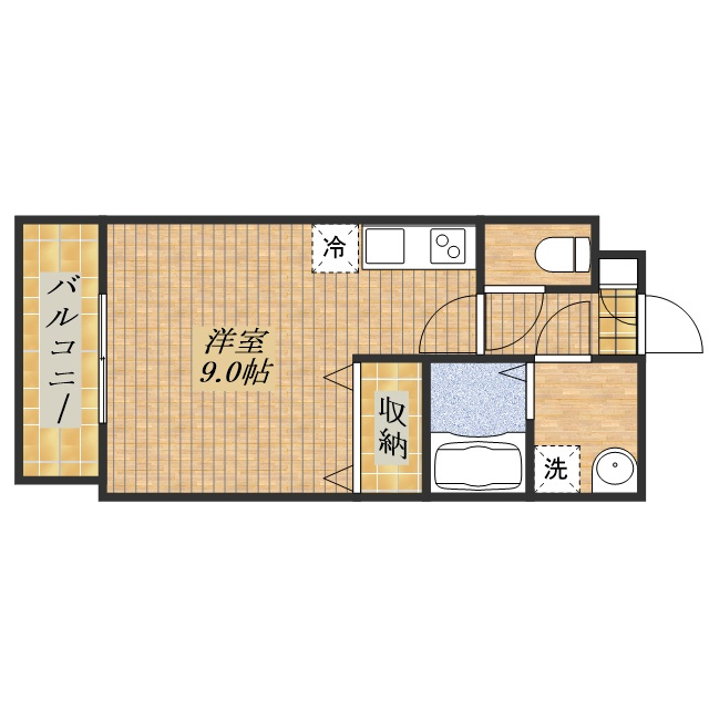 ケイグレイス福生武蔵野台の間取り