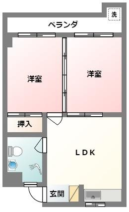 【間取り】 | コーポ沢 | コーポ沢★那覇市松川エリア