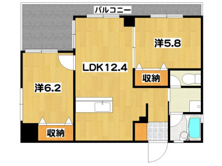 【間取り】 | エスポワール仲本