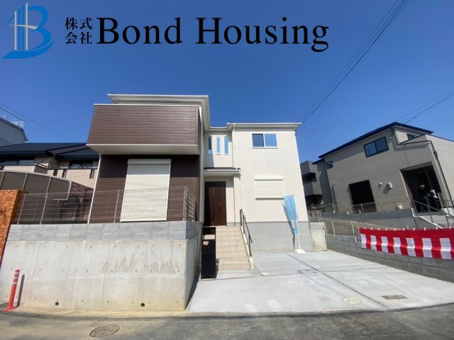 海・駅チカ物件・小学校徒歩１０分・藤江・限定４棟・１号棟の前面道路含む現地写真