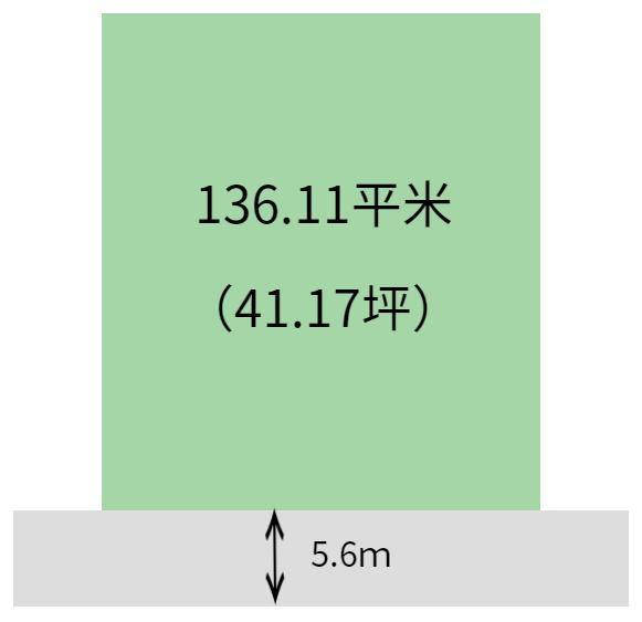 海南市馬場町3丁目　土地の土地図|土地面積136.11平米