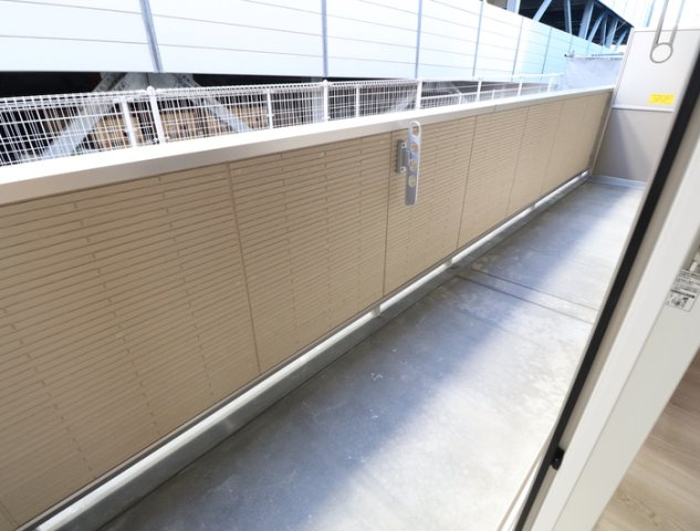 熊本市南区田迎３丁目のアパートのバルコニー