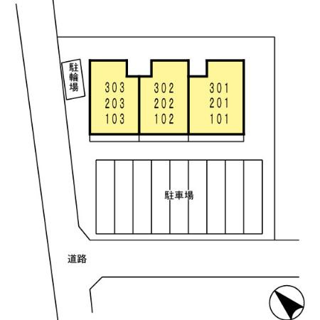 プラムビレッジⅡ　　刈谷市近郊の賃貸はクラスホーム刈谷店の区画図