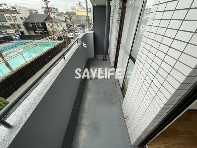 タルミハイツのバルコニー