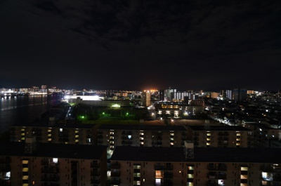 【展望】 | 【上質リノベ】サーパス南千田橋10F | 現地（2024年2月22日20：00頃）撮影