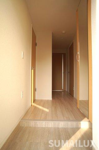 熊本市東区下南部１丁目のアパートの玄関