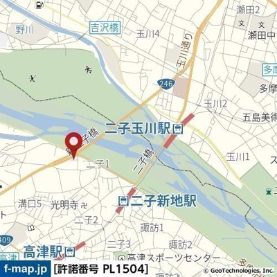 【地図】 | エヴェナール二子新地