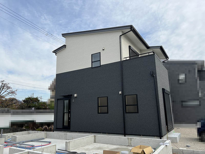 鴨部B号地　中古戸建（未入居）の外観|西側からの外観です