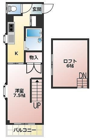 ドミール葛島の間取り