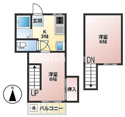 プレステージ仲田の間取り
