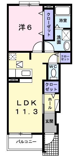 ハーモニーAの間取り