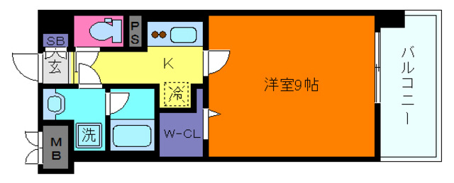 Cherir六甲道の間取り