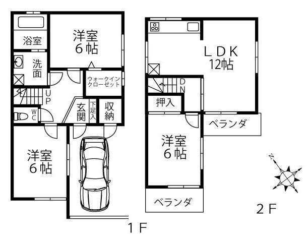 【間取り】 | 三和町２丁目戸建