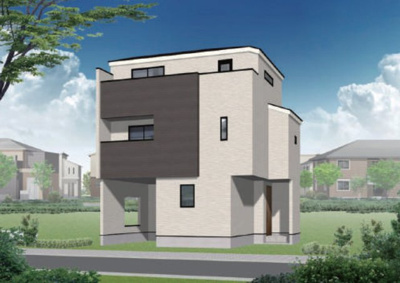 【外観パース】 | 瑞穂区牧町136① 全1棟　＜仲介手数料無料＞瑞穂小・津賀田中　新築一戸建て