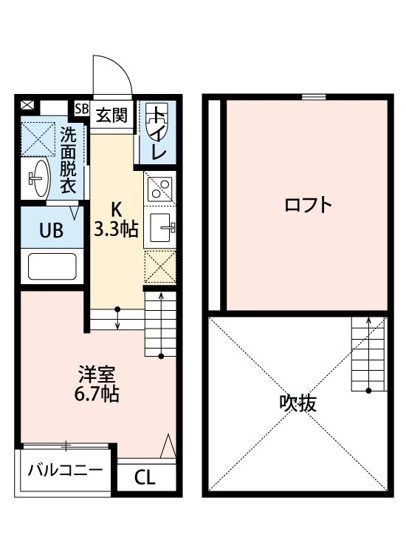【間取り】 | 南片江ルクス