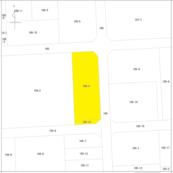 【土地図】 | 太田市西新町　底地