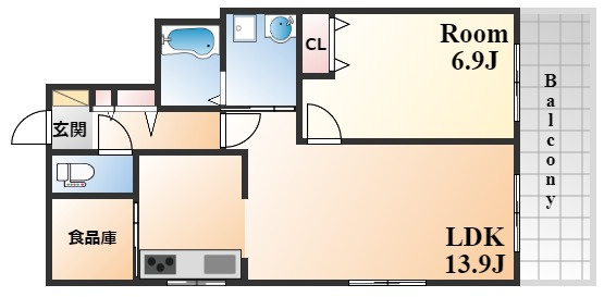 プレサンス新神戸の間取り