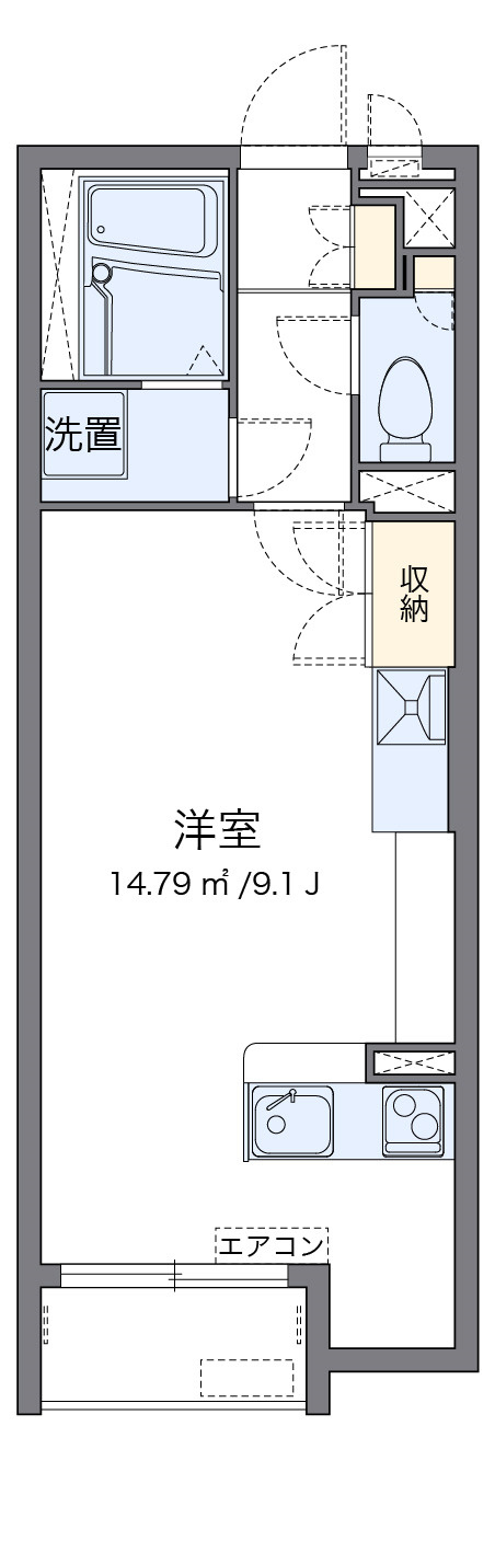 ミランダSouth　ViewⅡの間取り